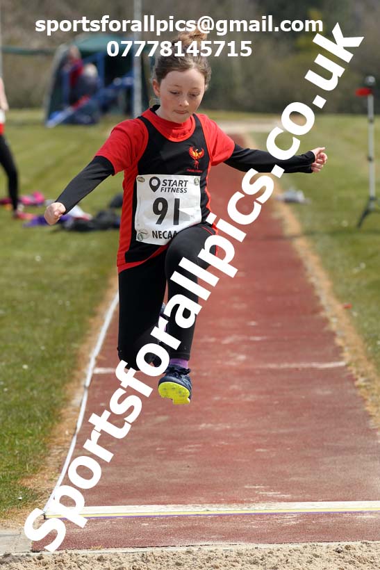 Long jump, 2021 NECAA Open Graded Meeting, Morpeth. Photo: David T. Hewitson/Sports for All Pics